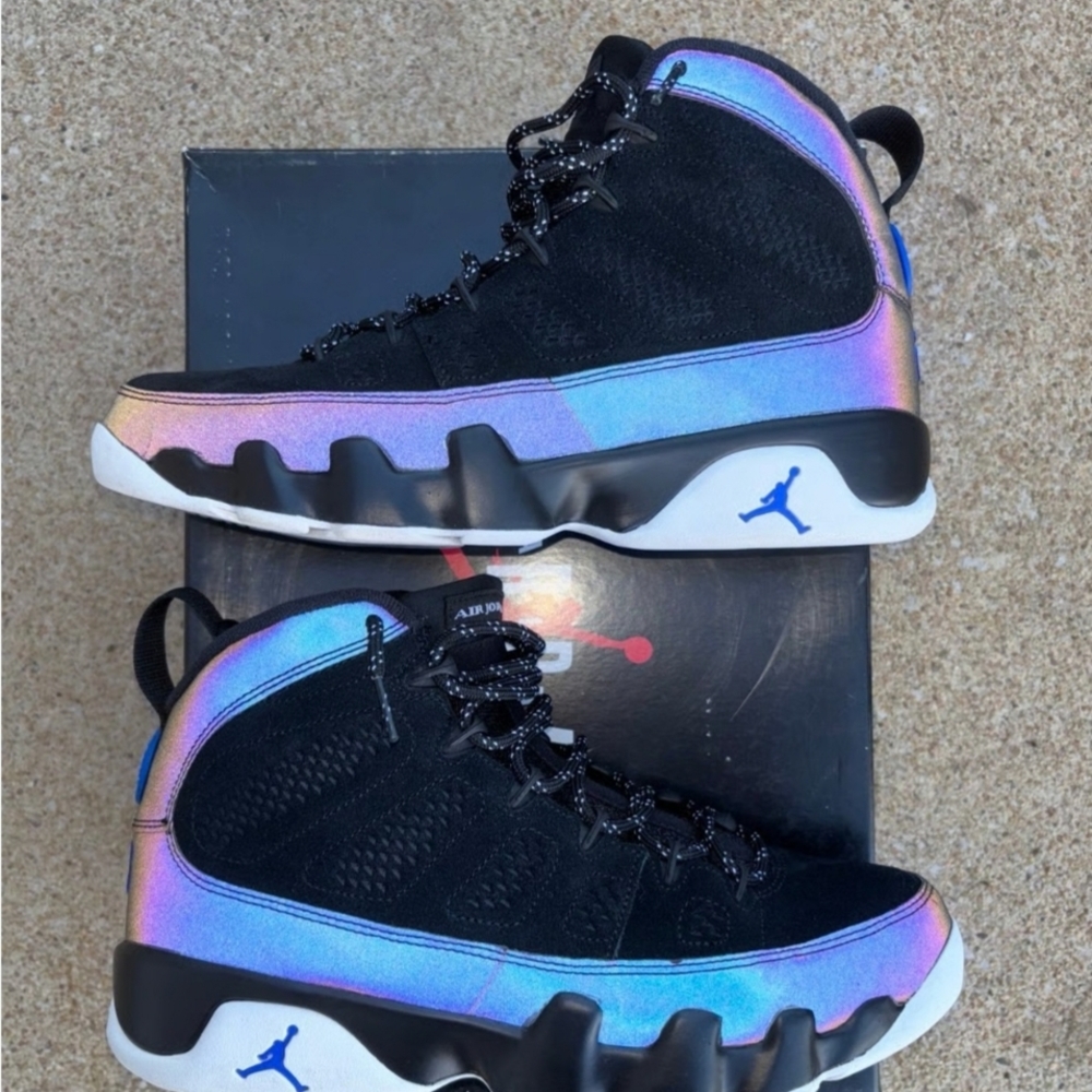 JORDAN 9 IX *RARE* EXCELLENT COND RACER BLUE NIKE AIR AUTHENTICATED TAG GENUINE